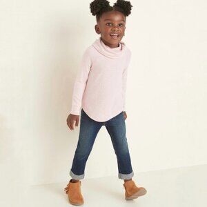 OLD NAVY Plush Knit Cowl Neck Top Long Sleeve Shirt Lightweight Sweater 12-18 M